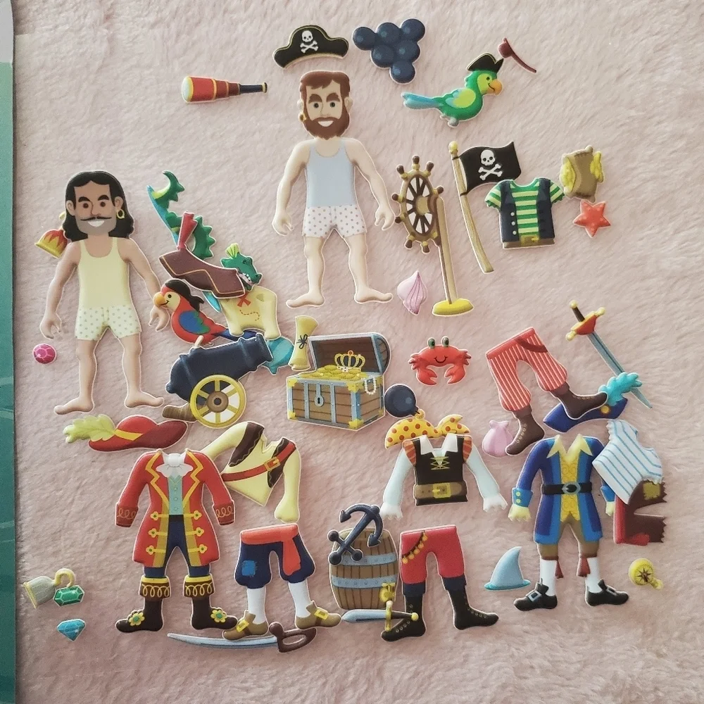 Pirate 3d sticker book